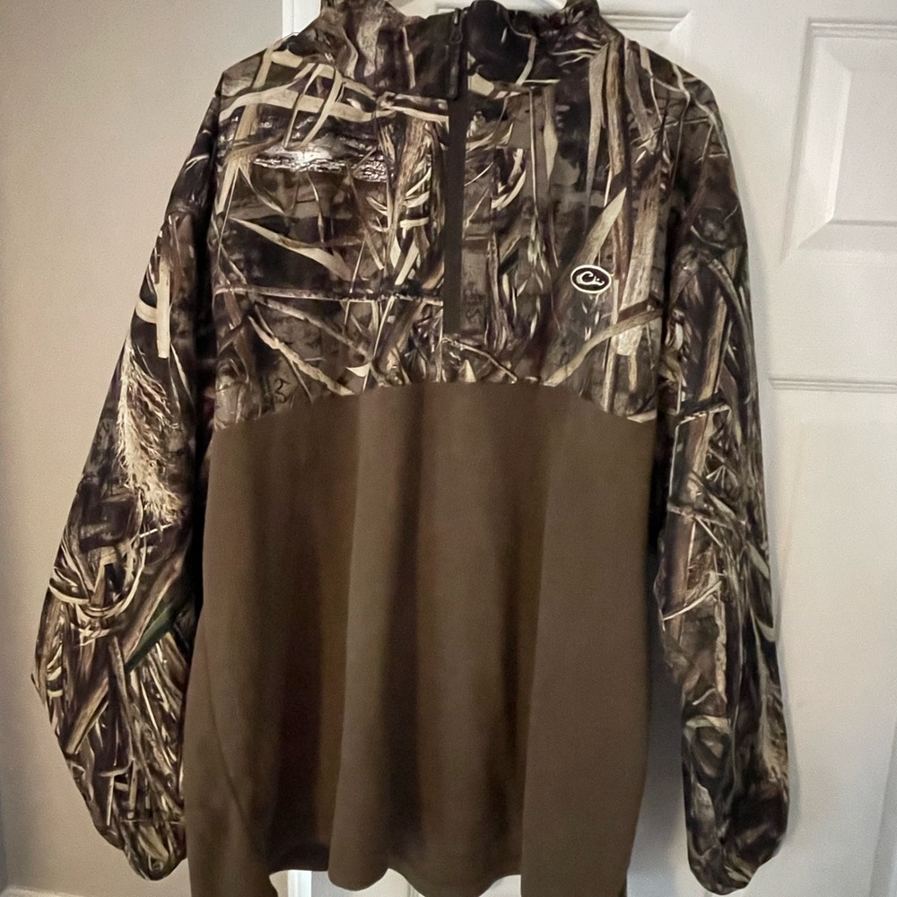 Drake waterfowl Camo Pullover half zip 2XL Worn once